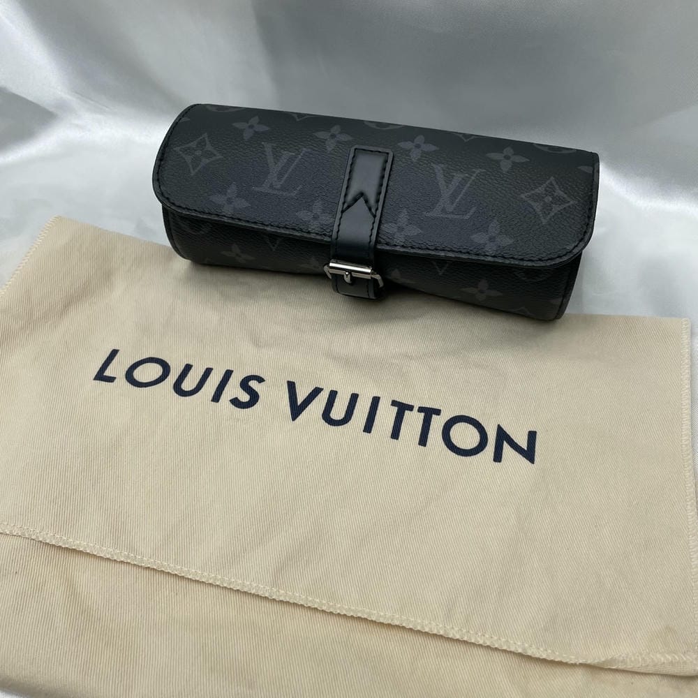 LV Monogram Eclipse 3 Watch Travel Case
